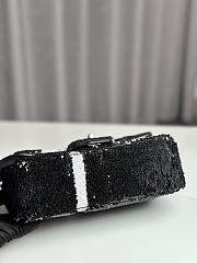 Bagsaaa Chanel Sequin Ribbon Mini Rectangular Flap bag black - 21cm - 2