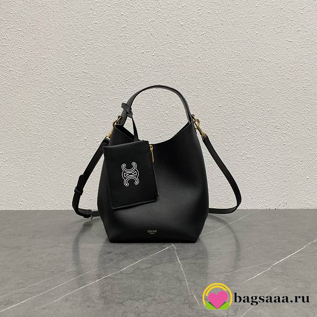 Bagsaaa Celine Small Hobo In Supple Smooth Calfskin black - 31cm - 1