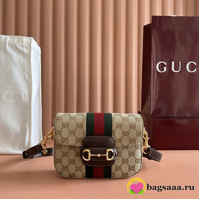 Bagsaaa Gucci Horsebit 1955 small shoulder bag 866762 beige - 21cm - 1