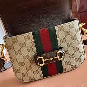 Bagsaaa Gucci Horsebit 1955 small shoulder bag 866762 beige - 21cm - 3