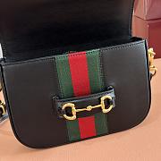 Bagsaaa Gucci Horsebit 1955 small shoulder bag 866762 black - 21cm - 3