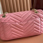 Bagsaaa Gucci GG Marmont medium shoulder bag 837267 pink - 26cm - 2