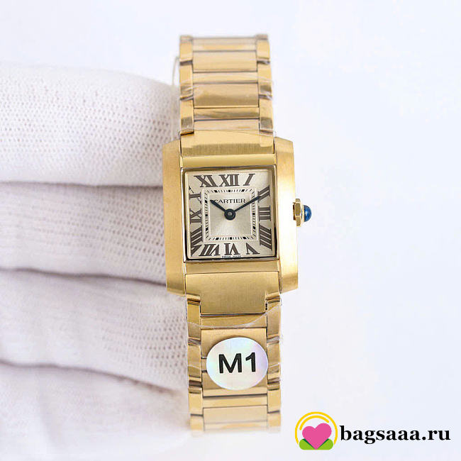 Bagsaaa Cartier Cartier Tank Française gold watch - 1