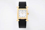 Bagsaaa Hermès Heure H black & gold watch - 1