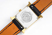 Bagsaaa Hermès Heure H black & gold watch - 2