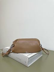 Bagsaaa Dior Bow Pouch Camel Supple Lambskin - 20cm - 1