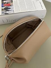 Bagsaaa Dior Bow Pouch Camel Supple Lambskin - 20cm - 3