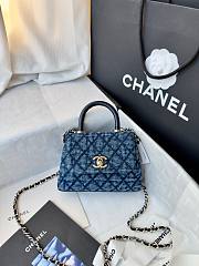Bagsaaa Chanel Clutch with chain AP4244 Blue Washed Denim - 14.5cm - 1