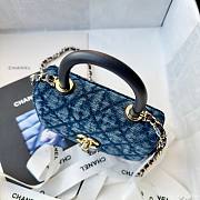 Bagsaaa Chanel Clutch with chain AP4244 Blue Washed Denim - 14.5cm - 3