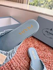 Bagsaaa Prada Bow Slide Sandals blue - 4