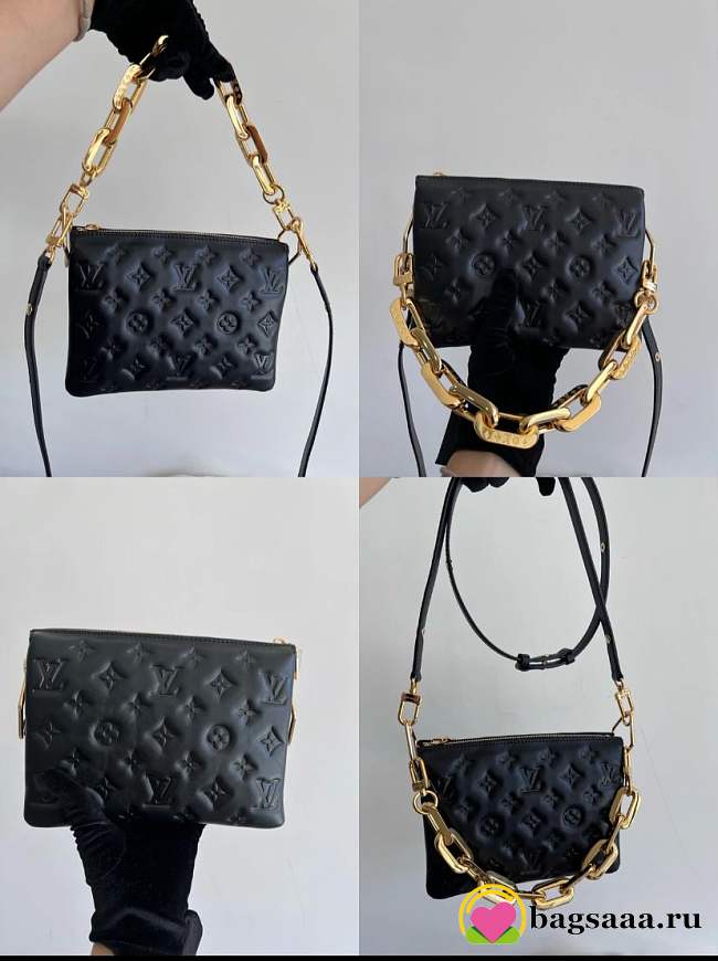 Bagsaaa LV Black Coussin BB 20cm - 1
