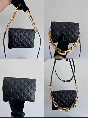 Bagsaaa LV Black Coussin BB 20cm