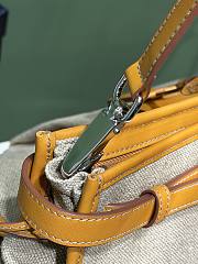 Bagsaaa Prada Bonnie linen and leather tote bag 2VG128 - 50cm - 3