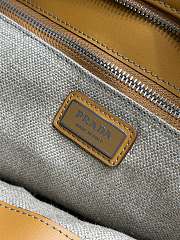 Bagsaaa Prada Bonnie linen and leather tote bag 2VG128 - 50cm - 2