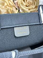 Bagsaaa Medium Dior Book Tote with Strap Blue and White Book Cover Embroidery - 36cm - 2