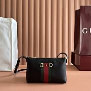 Bagsaaa Gucci Horsebit Web small shoulder bag 867130 black - 20cm - 1