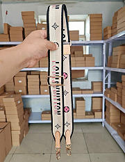 Bagsaaa LV M26926 Bandoulière strap Black/Creme - 116cm - 1
