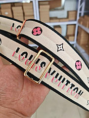 Bagsaaa LV M26926 Bandoulière strap Black/Creme - 116cm - 2