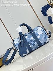 Bagsaaa New Collection 2026 LV M28600 Keepall Bandoulière Bag Indigo Blue - 25cm - 1