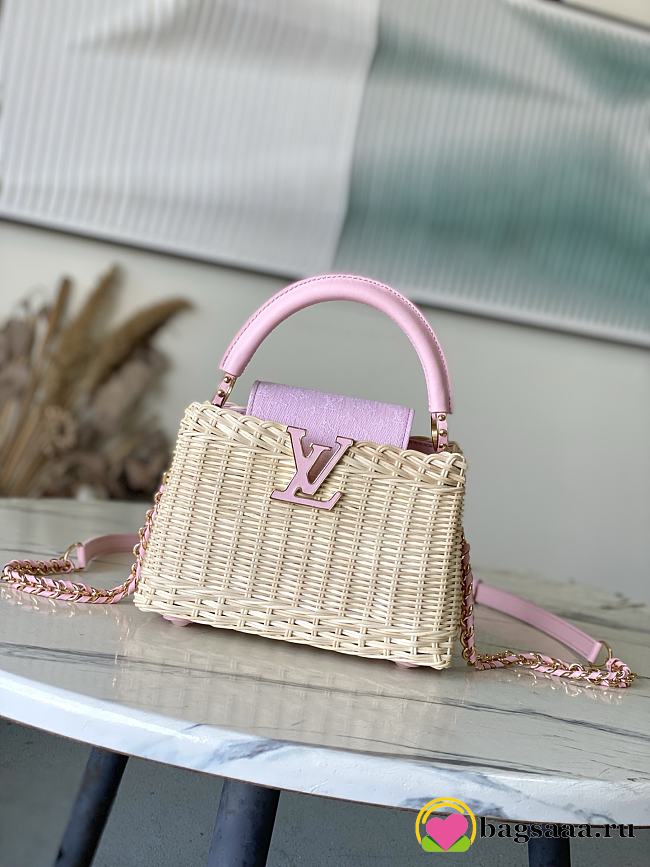 Bagsaaa LV M28548 Capucines Mini Washed Pink - 21cm - 1