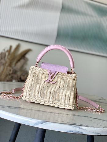 Bagsaaa LV M28548 Capucines Mini Washed Pink - 21cm