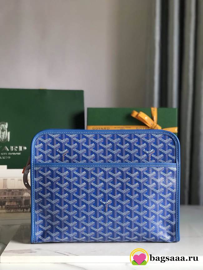 Bagsaaa Goyard Jouvence GM Toiletry Bag blue - 29.5 cm - 1