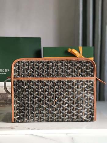 Bagsaaa Goyard Jouvence GM Toiletry Bag black & tan - 29.5 cm