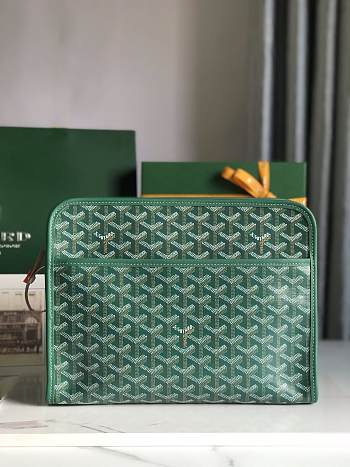 Bagsaaa Goyard Jouvence GM Toiletry Bag green - 29.5 cm