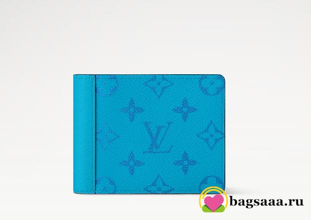Bagsaaa LV M27648 Multiple Wallet Blue - 11.5cm - 1