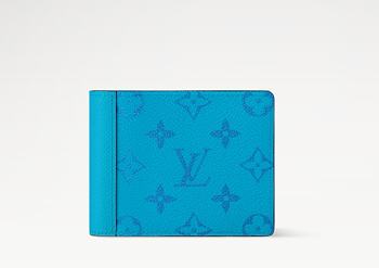 Bagsaaa LV M27648 Multiple Wallet Blue - 11.5cm