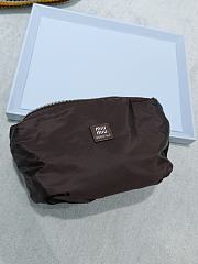 Bagsaaa Miu Miu Crochet pouch 5NE841 Brown/Celeste - 18.5cm - 2
