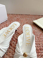 Bagsaaa Loewe Pebble Soft slide in nappa lambskin white - 4