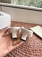 Bagsaaa Loewe Pebble Soft slide in nappa lambskin white - 2