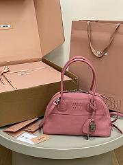 Bagsaaa Miu Miu Vivant nappa leather bag 5BB200 pink - 28cm - 1