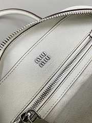 Bagsaaa Miu Miu Vivant nappa leather bag 5BB200 white - 28cm - 3