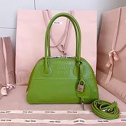 Bagsaaa Miu Miu Vivant nappa leather bag 5BB200 green - 28cm - 1