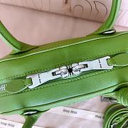Bagsaaa Miu Miu Vivant nappa leather bag 5BB200 green - 28cm - 4