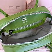 Bagsaaa Miu Miu Vivant nappa leather bag 5BB200 green - 28cm - 2