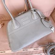 Bagsaaa Miu Miu Vivant nappa leather bag 5BB200 gray - 28cm - 2