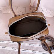 Bagsaaa Miu Miu Vivant nappa leather bag 5BB200 brown - 28cm - 2