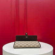 Bagsaaa Gucci Jackie wallet on chain 867165 Sand and dark brown - 19cm - 4