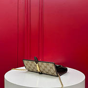 Bagsaaa Gucci Jackie wallet on chain 867165 Sand and dark brown - 19cm - 3