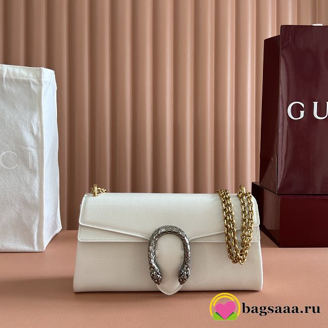 Bagsaaa Gucci Dionysus medium shoulder bag 874735 white - 28cm - 1