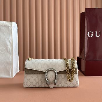 Bagsaaa Gucci Dionysus medium shoulder bag 874735 ivory canvas - 28cm