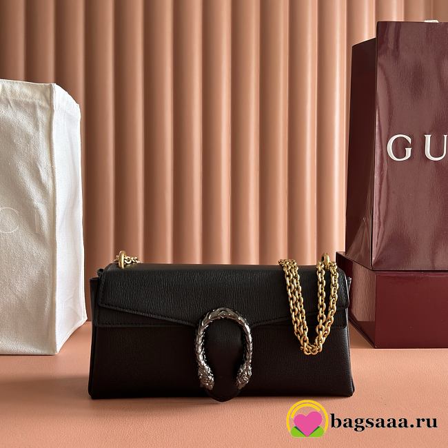 Bagsaaa Gucci Dionysus medium shoulder bag 874735 black - 28cm - 1