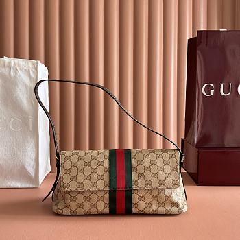 Bagsaaa Gucci Madison medium shoulder bag 874744 sand and brown - 31cm