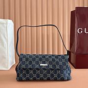 Bagsaaa Gucci Madison medium shoulder bag 874744 blue denim - 31cm - 1