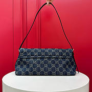 Bagsaaa Gucci Madison medium shoulder bag 874744 blue denim - 31cm - 3