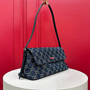 Bagsaaa Gucci Madison medium shoulder bag 874744 blue denim - 31cm - 2