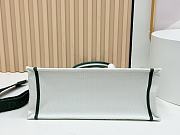 Bagsaaa Medium Dior Book Tote with Strap Multicolor Book Cover Embroidery - 36cm - 4